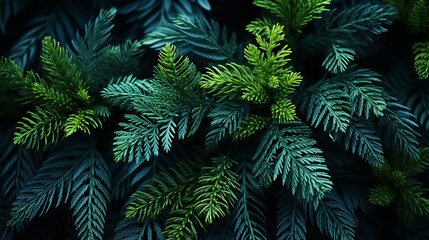 Natural forest decorated with intricate foliage background