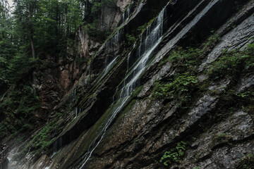 waterfall in the mountains