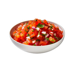 Salsa on a white background isolated PNG