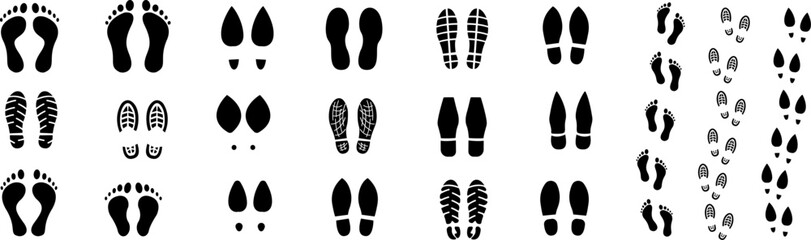 Footprint icon. Vector illustration