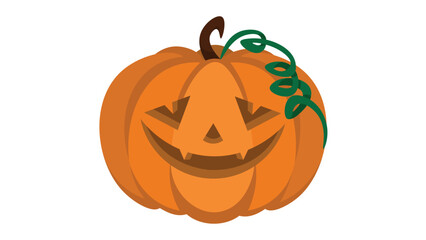 Eerie Pumpkin Patch at Night (vector, logo, illustration)