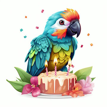 Professional Parrot Logo on White Background Vector Graphic