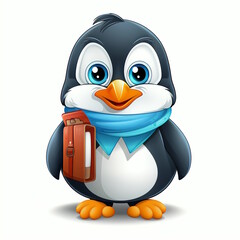 Obraz premium Professional Penguin School Teacher Vector Graphic