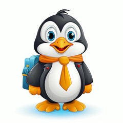 Obraz premium Professional Penguin School Teacher Vector Graphic
