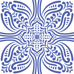 Ornamental blue and white patterns for any decor.