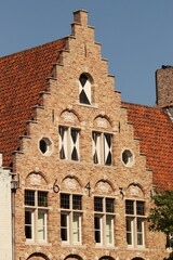 City of Bruges, gables of houses