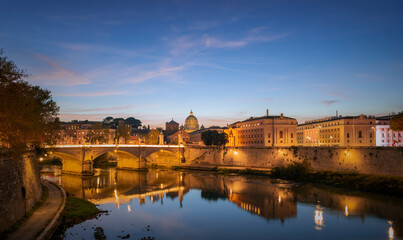 Obraz premium A sunset in Rome