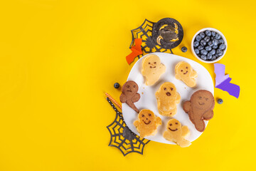 Funny kids pancake breakfast for Halloween