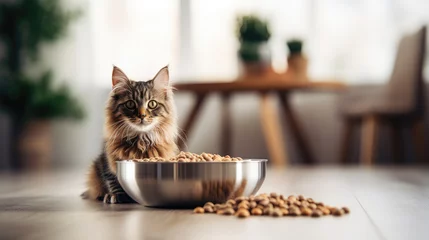 Tuinposter Dry cat food. ©   Vladimir M.