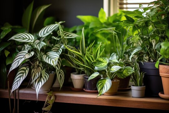 a house plants leaves leaning away from each other