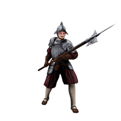 Halberdier Medieval infantry unit
