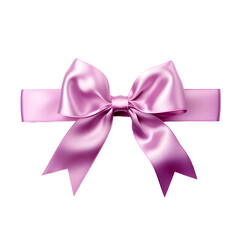 purple satin ribbon and bow