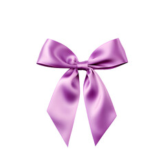 purple satin ribbon and bow