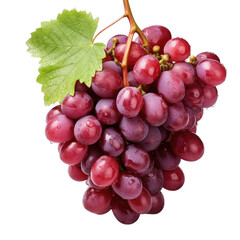 Fototapeta premium Fresh grape isolated on a transparent background
