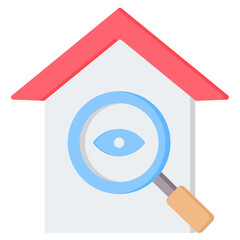 Home Inspection Flat Icon