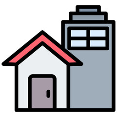 Property Outline Color Icon