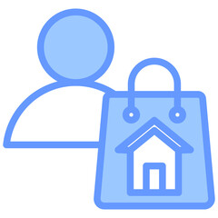 Property Customer Blue Icon