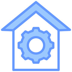 Property Management Blue Icon
