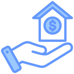 Mortgage Blue Icon