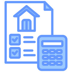 Accounting Blue Icon