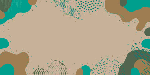 Doodle background pattern, abstract colored shapes. Modern minimalism trendy pattern background. Vector background.