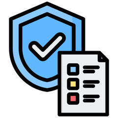 Safety Requirement Outline Color Icon