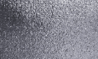 Silver metallic foil water glass clumping texture decoration