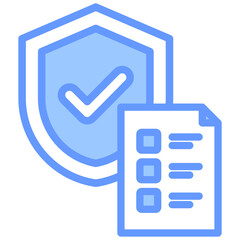 Obraz premium Safety Requirement Blue Icon