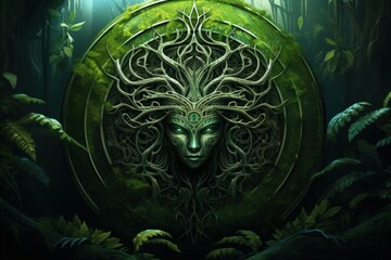 Ancient forest spirits, guarding the secrets of the woodland realms - Generative AI