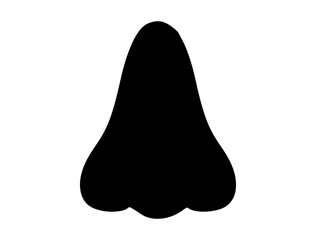 Nose silhouette vector art