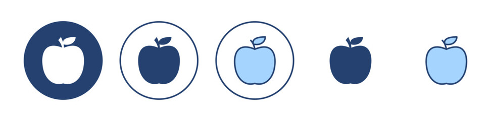 Apple icon vector. Apple sign and symbols for web design.