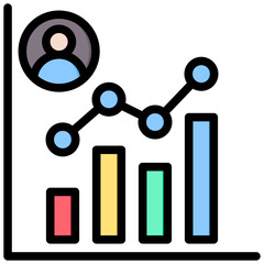 Performance Metrics Outline Color Icon