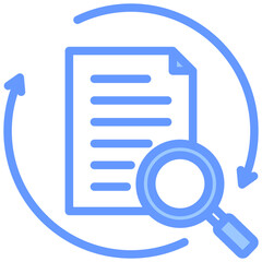Fototapeta premium Internal Audit Blue Icon