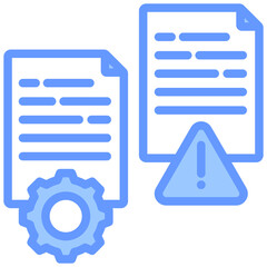 Obraz premium Contingency Planning Blue Icon