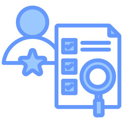 Talent Analytics Blue Icon