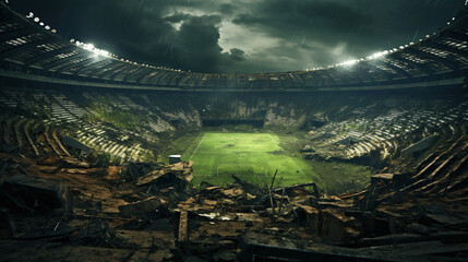 Abandoned stadium