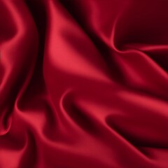 Obraz premium Red color silky texture. AI generated illustration