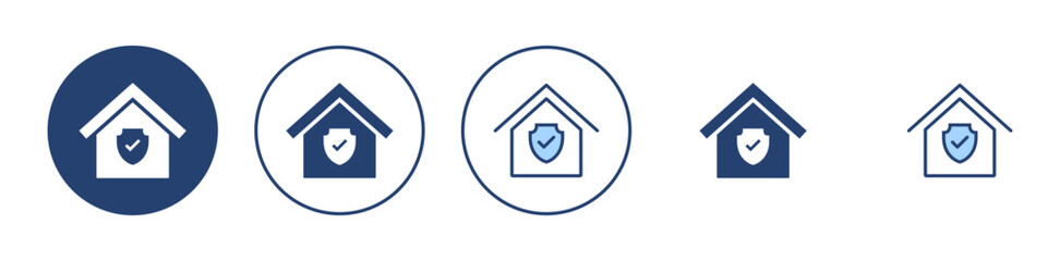 home insurance icon vector. home protection sign and symbol