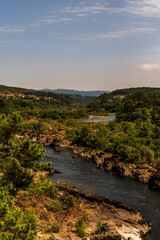 Rio Miño en la frontera de España y Portugal.