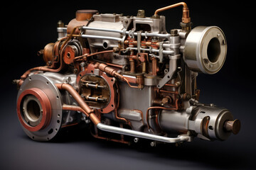 the engine of the car
