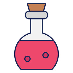 Chemistry Line Color Icon
