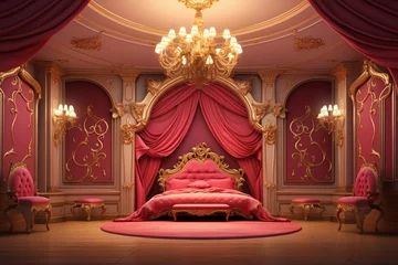 Fotobehang Royal bedroom © Korexcalibur