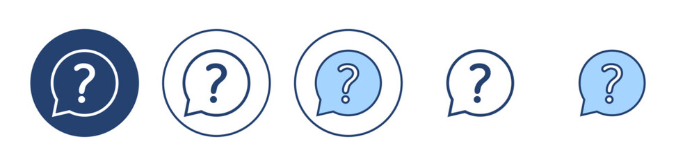 Question icon vector. question mark sign and symbol