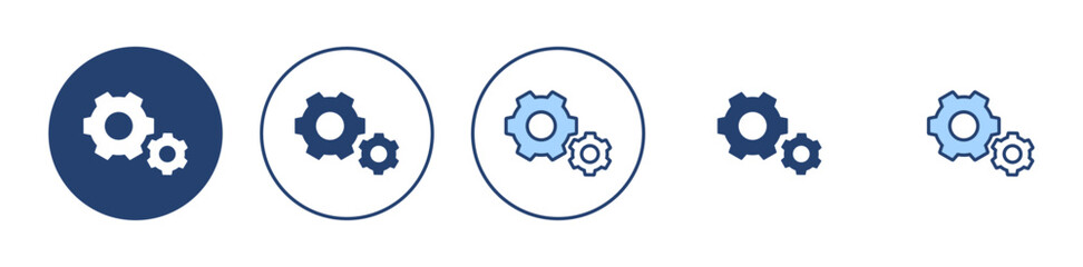 Setting icon vector. Cog sign and symbol. Gear Sign