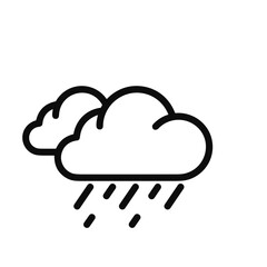 Cloud storage icon symbol vector image. Illustration of the database server hosting cloud system digital design image