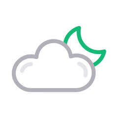 Cloud storage icon symbol vector image. Illustration of the database server hosting cloud system digital design image