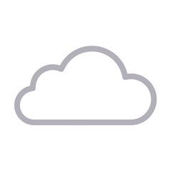 Cloud storage icon symbol vector image. Illustration of the database server hosting cloud system digital design image