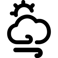 Cloud storage icon symbol vector image. Illustration of the database server hosting cloud system digital design image