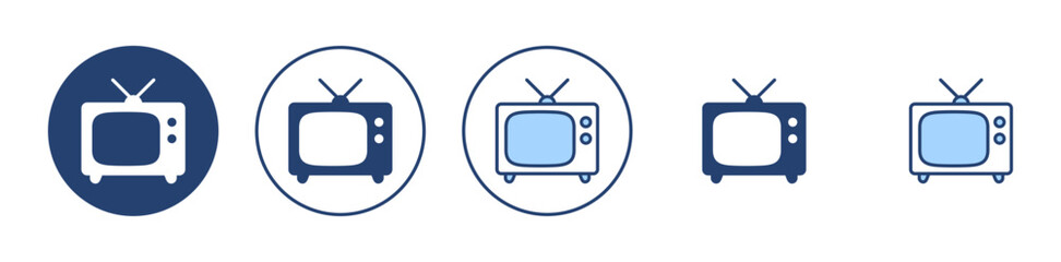 Tv icon vector. television sign and symbol - obrazy, fototapety, plakaty