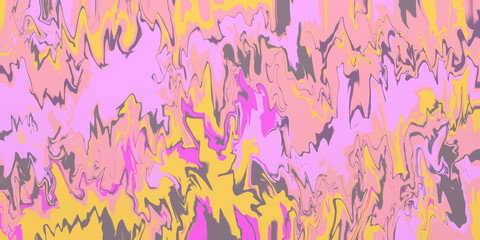 Background in retro style with multi-colored watercolor paint flows.
